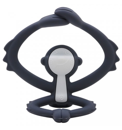 Mombella Małpka - Silikonowy gryzak dla dzieci | Grey